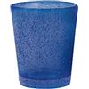 H&h set 6 bicchieri in vetro giada liquore cl5 blu