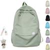 Yagerod School Bag Aesthetic, Cute Backpack For School, Korean Backpack, Black Backpack School, Rucksack Aesthetic, Back To School Supplies For Teen Middle (Sage Green)