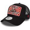 New Era 9FORTY A-Frame Trucker Cap Lucky's Customs Black