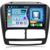 CAMECHO 4G+64G 8Core CAMECHO Android 13 Autoradio per FIAT DOBLO 2010-2015/COMBO 2011-2018 con Navi Carplay Android Auto,Stereo 2 Din con Schermo da 9 Pollici con Bluetooth RDS 32EQ DSP Mirror Link