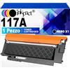 INKPACT 117A W2070A Cartuccia Toner con Chip Compatibile Sostituzione per 117A Color Laser 150nw MFP 179fnw 178nw 150a 178nwg 179fwg 179 178 150 W2070A W2071A W2072A W2073A Stampante (NERO)