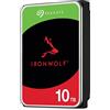 Seagate IronWolf, 10 TB, Disk Interno NAS, SATA da 6 Gbit/s, CMR 3,5, 7.200 giri/min, cache 256 MB, NAS RAID, 3 anni Rescue Services (ST10000VN000)