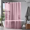 ZENO Tenda Doccia Antimuffa - 180x180 cm - Tenda per Doccia Premium PEVA + Occhielli Antiruggine + 3 Magneti, Impermeabile e Leggera - Tende Doccia Set per Bagno - Rosa
