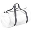 Generico Borsone Palestra Uomo Donna Borsa Bag Tracolla Sacca Sport Piscina (bianco)