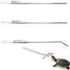 Makoto Nobu Set di 3 pinzette per Acquario, Attrezzi per Acquario, I rettili mangiano pinze, Pinzette Curva Piante Acquario Dritte per Manutenzione Acquario（2 Dritti, 1 a Gomito）