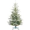 Black Box Trees Celtis Albero di Natale Artificiale - H155 x Ø97 cm - Verde con effetto gelo
