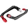 Tomotato Paraleve Moto, Universale 7/8 Pollici in Lega di Alluminio Manubrio Freno Frizione Protezione Mano Leva Moto(Rosso)