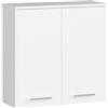 LBSIGN Mobile Pensile Da Bagno 2 Ante Armadietto 60x23x60 Serena Bianco