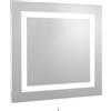 Searchlight Specchio rettangolare LED per bagno - Vetro specchiato, IP44
