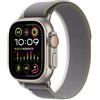 Apple Smartwatch Apple Watch Ultra 2 GPS + Cellular 49mm Cassa in titanio con cinturino Trail Loop M/L Verde/Grigio [MRF43]