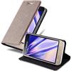 Cadorabo Custodia Libro per Samsung Galaxy J1 2016 in Bruno Café - con Vani di Carte, Funzione Stand e Chiusura Magnetica - Portafoglio Cover Case Wallet Book Etui Protezione