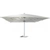 DecHome Ombrellone da Giardino Antivento 5x5 mt in Alluminio Telo in Poliestere colore Bianco - OM806058