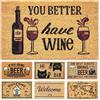 LUA VIKA Zerbino ingresso esterno simpatico - Wine - 40x70 cm - tappeto ingresso esterno casa - zerbino cocco - zerbini divertenti, moderni e originali