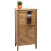 Mendler Arredo bagno bambu a listelle serie HWC-B18 armadietto 4 ante 100x50x30cm