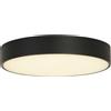 Searchlight Palma LED Flush, Policarbonato Nero con Diffusore Bianco