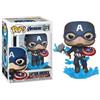 Funko Pop Marvel Captain America With Brokenshield & Mjolnir 9 Cm Action Figure Vinile