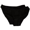 RAGNO Confezione 2 Slip Donna Vita Bassa Bordato Liscio Bipack Articolo 07455M Pocket, 020B Nero, M