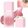 Beliky Girl Fard in crema liquida con applicatore a spugnetta Fard opaco e vellutato per un bagliore naturale, Rouge Cream idratante per guance color pesca (Love cake)