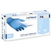 REFLEXX Guanti Nitrile Senza Polvere Reflexx R76 - gr. 3,5 - guanti monouso- certificati- Senza Polvere - blu chiaro - 100% latex free - conf. 100 pezzi - TAGLIA XS