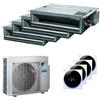 Daikin Condizionatore Daikin canalizzabile Mini Sky FDXM-F9 quadri split 9000+9000+12000+18000 BTU inverter A++ esterna 9 kW codice prodotto 5MXM90-FDXM25-4