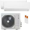 clivet Condizionatore Clivet EZCool dual split 12000+24000 BTU inverter A++ unità esterna 10.5 kW codice prodotto 89112261/89472270_1/89472267_1