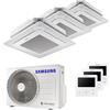 Samsung Condizionatore Samsung Cassetta Windfree 4 vie trial split 9000+9000+12000 BTU inverter A++ unità esterna 5,2 kW codice prodotto AJ052TXJ3KG/EU-AJ026TNNDKG/EU-3-AA557B