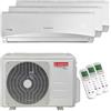 Ariston Condizionatore Ariston PRIOS R32 trial split 9000+9000+9000 BTU inverter A++ unità esterna 8 kW codice prodotto 3381525-3381254-3