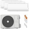 clivet Condizionatore Clivet Cristallo 2 trial split 9000+9000+12000 BTU inverter A++ wifi unità esterna 6.2 kW codice prodotto 89092251/89682314_2/89682313_1