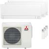 Mitsubishi Electric Condizionatore Mitsubishi Electric Serie AY trial split 9000+12000+12000 BTU inverter A++ wifi unità esterna 5.4 kW codice prodotto MXZ-3F54VF3-E2/MSZ-AY25VGKP-E6_1/MSZ-AY35VGKP-E6_2