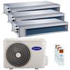 Carrier Condizionatore Carrier Canalizzato 42QSS trial split 9000+9000+12000 BTU inverter A++ esterna 8 kW codice prodotto 38QUS027D8S3-42QSS009D8S-2-12