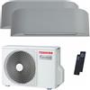Toshiba Condizionatore Toshiba Haori dual split 9000+12000 BTU inverter A++ wifi unità esterna 4,0 kW codice prodotto RAS-2M14G3AVG-E-RAS-B10N4KVRG-E-2-0BA669