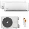 clivet Condizionatore Clivet Essential 2 dual split 12000+12000 BTU inverter A+ unità esterna 5,3 kW codice prodotto MU2-Y53M-IL3-XY35M-2