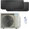 Daikin Condizionatore Daikin Stylish Total Black dual split 12000+18000 BTU inverter A+++ wifi unità esterna 5 kW codice prodotto 2MXM50A/FTXA35CB_1/FTXA50CB_1