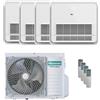 hisense Condizionatore Hisense Console AKT quadri split 9000+9000+9000+9000 BTU inverter A++ unità esterna 8 kW 2023 codice prodotto 4AMW81U4RJC/AKT26UR4RK8_4