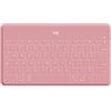 Logitech Keys-To-Go Tastiera Bluetooth, Sottile e Leggera, per iPhone, iPad, Apple TV e tutti i dispositivi iOS, Layout Italiano QWERTY - Rosa