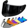 PSLER Visiera per Casco per K6 K6s - Visiera Colorata Accessori per Casco da Moto Ricambio per K6 K6s(Nero Scuro)