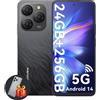 Blackview SHARK 9 5G Smartphone Android 14 24GB+256GB(TF 2TB) 6,7" 90Hz NFC