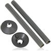 SPARES2GO Copritubi per radiatore per collari a sindone, grigio antracite, 15 mm x 200 mm