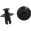 A ABSOPRO Rivetto Interno Fissaggio Viti Clip 8mm Plastica Nero (Set 30)
