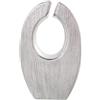 Alexandra House Living Vaso in ceramica argento 15 x 5 x 24 cm