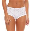 Cocain underwear 4, 8, 16 o 24 Mutandine da Donna Bianche, 100% Cotone Super Pettinato (44-46, 4 Slip Floreale)
