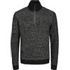 Jack & Jones Jcospace-Maglia a Mezza Zip Maglione, Nero/Motivo: Peyote Neps, S Uomo