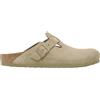 BIRKENSTOCK BOSTON FADED KHAKI SUEDE Ciabatte Unisex