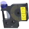 DYMO COMPATIBILE ETICHETTE STANDARD DYMO D1 NERO su GIALLO COMPATIBILE 9mm x 7mt (40918) - S0720730