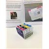 INKJET ORIGINALE CARTUCCE RICARICABILI COMPATIBILI PER EPSON TIPO 502XL 502 STAMPANTE WF-2860DWF WF-2865DWF XP-5100 XP-5105 AUTO RESET