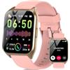 DUSONLAP Smartwatch Uomo Donna, 1.85 HD Orologio Smartwatch con funzione chiamata, 113+ Sportive Smart Watch con Sonno/Cardiofrequenzimetro/Contapassi, Impermeabil IP68 Fitness Tracker, Rosa