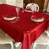 BGEUROPE Tovaglia - Antimacchia - Rosso - Ref. Christmas Stars - 150cm x 400cm