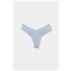 Tezenis Slip Brasiliano Sgambato Taglio Vivo In Microfibra Donna Azzurro