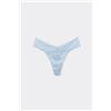 Tezenis Perizoma Sgambato In Pizzo Riciclato Donna Azzurro