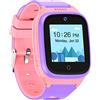 通用 4G Smartwatch Phone per Bambini GPS Tracker, Impermeabile Watch con Posizione in Tempo Reale WIFI Videochiamata Pedometro Geofence SOS Anti-Perso orologio Regalo per Ragazzi e Ragazze (Rosa)